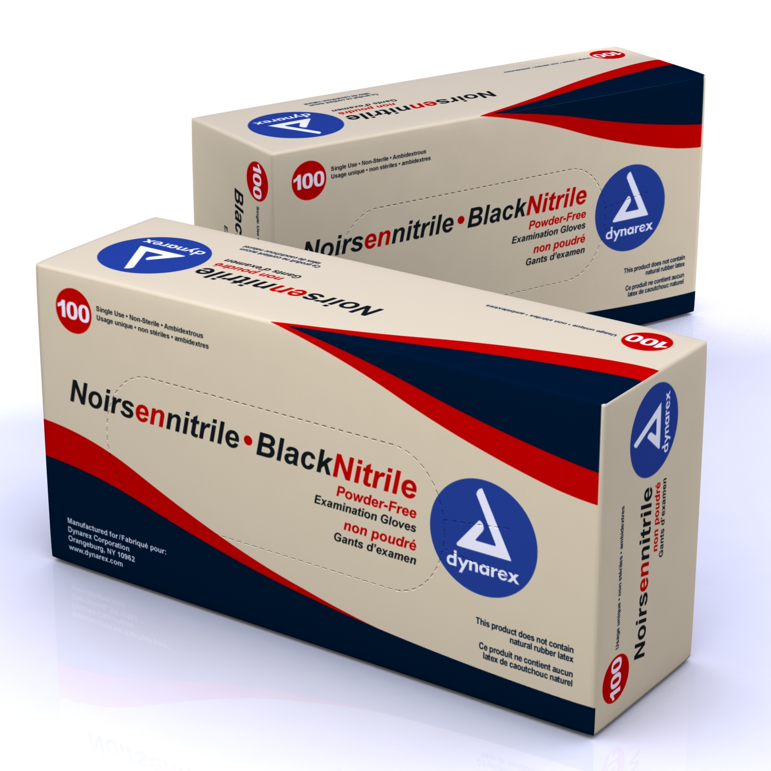 Black Nitrile  Examination Gloves Powder Free Medium 100/bx