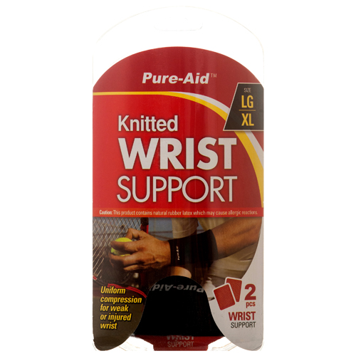 PURE-AID WRIST SUPPORT 2PC LG/XL