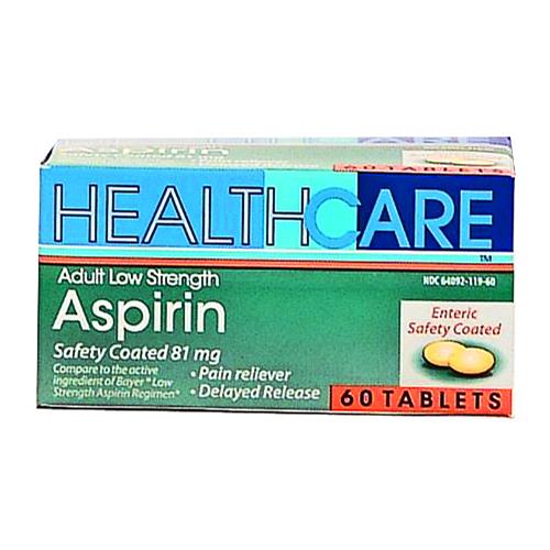 Aspirin Tablets 81mg x 60 low dose EC