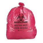 Red Biohazard bags 30.5 x 43 33 Gal 25ct