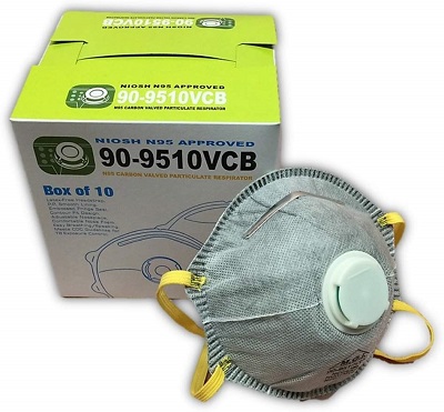 Carbon Filter Mask - N95-10VCB 10/BX