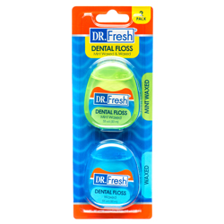 DENTAL FLOSS 2PC 55YD MINT & WAXED #DR. FRESH
