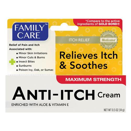 Family Care Anti-Itch Relief Cream Hydrocortisone 1% 0.5oz