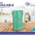 Green Biodegradable Bags 50/Roll 15 Gallon