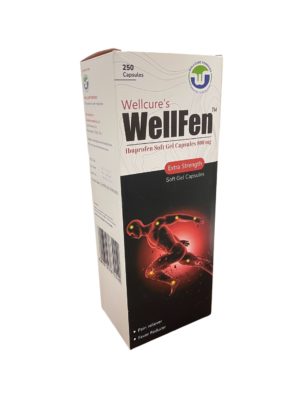 WellFen Ibuprofen 800mg x 250 soft capsules