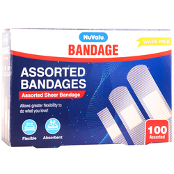 NUVALU BANDAGE 100PC ASST