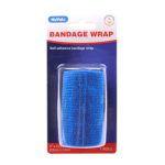 NUVALU BANDAGE COHESIVE 3IN X 2.5YDS BLUE
