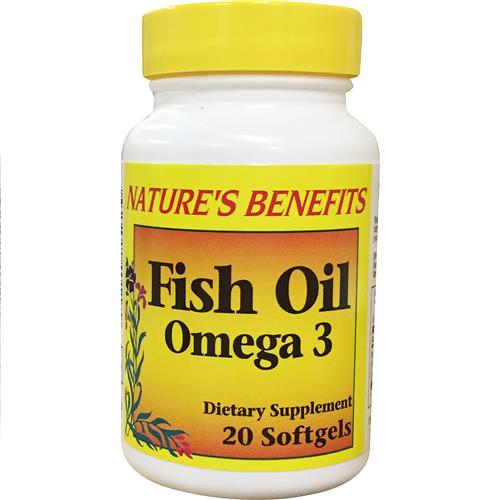 Nature’s Benefits Omega-3 Fish Oil 1,000 MG 20 CT September/2027
