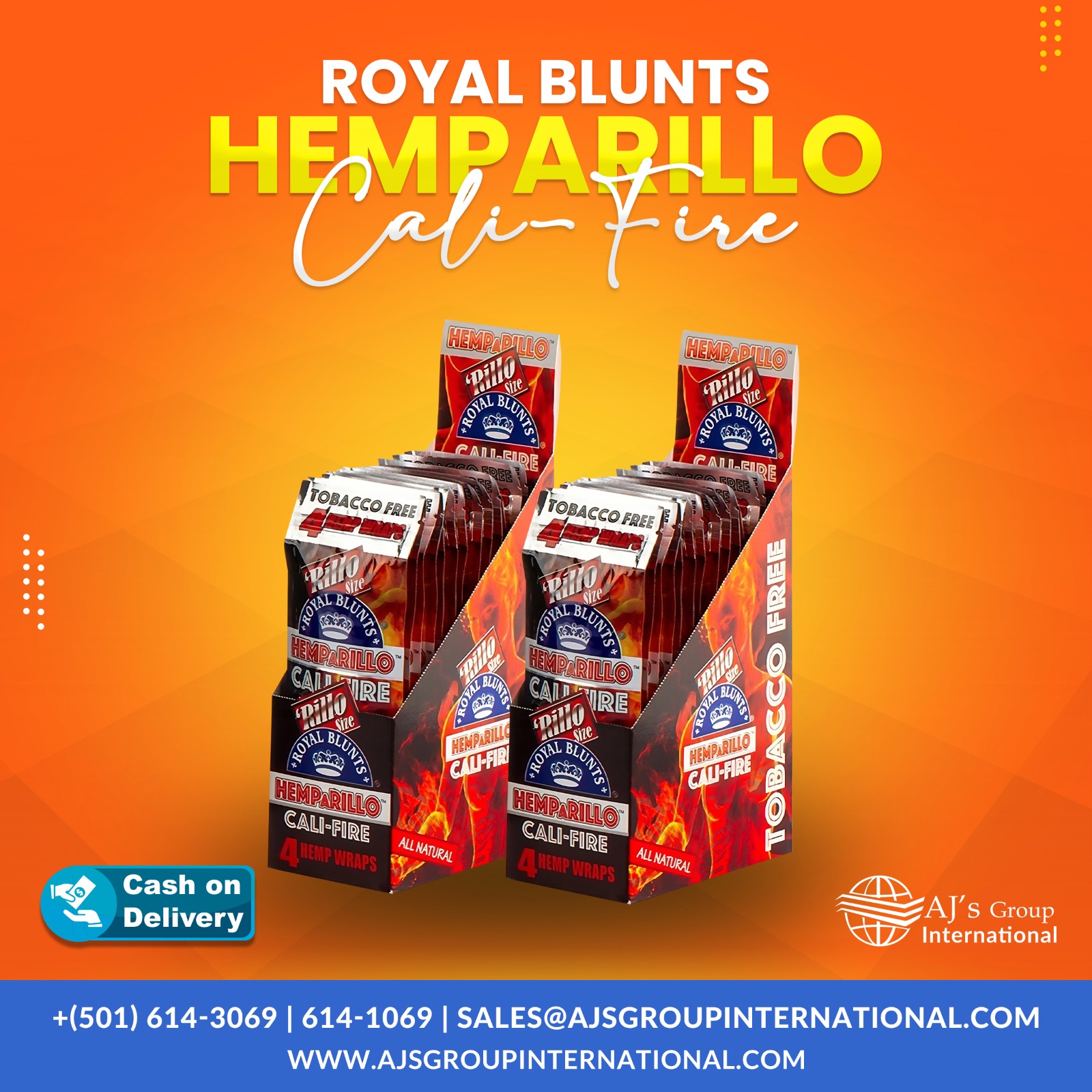Royal Blunts Hemparillo Califire 15/pk 4 Wraps