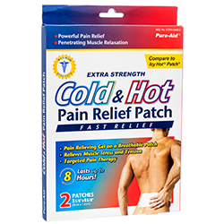 PURE-AID COLD & HOT PAIN RELIEF PATCH 2 CT