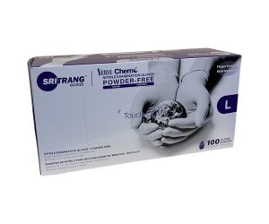 Verve Chemo Nitrile Examination Gloves 100/bx Large
