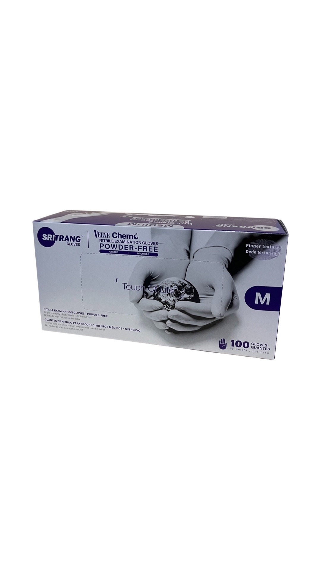 Verve Chemo Nitrile Examination Gloves 100/bx Medium