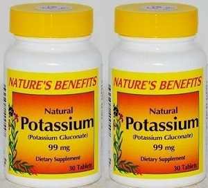 Nature's Benefits Potassium 99 MG x 30ct September /2027