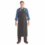Bib Apron, Neoprene Material, Black,