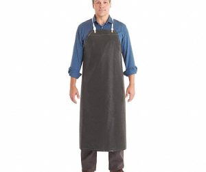 Bib Apron, Neoprene Material, Black,