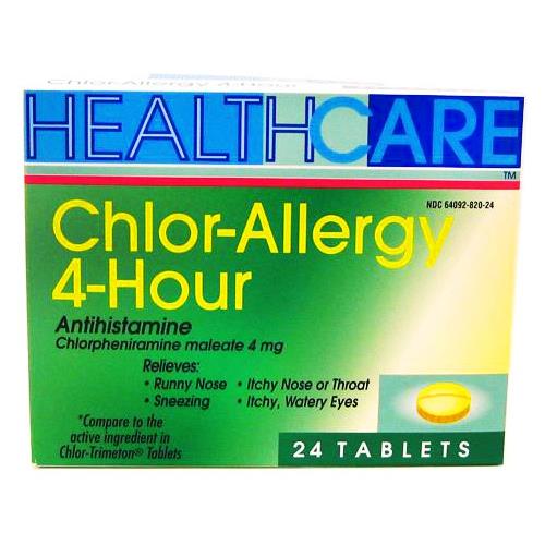 Health Care Chlor-Allergy 4 hours 24/ct