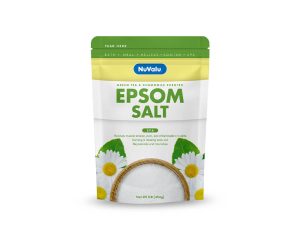 NUVALU EPSOM SALT 16 OZ GREEN TEA & CHAMOMILE