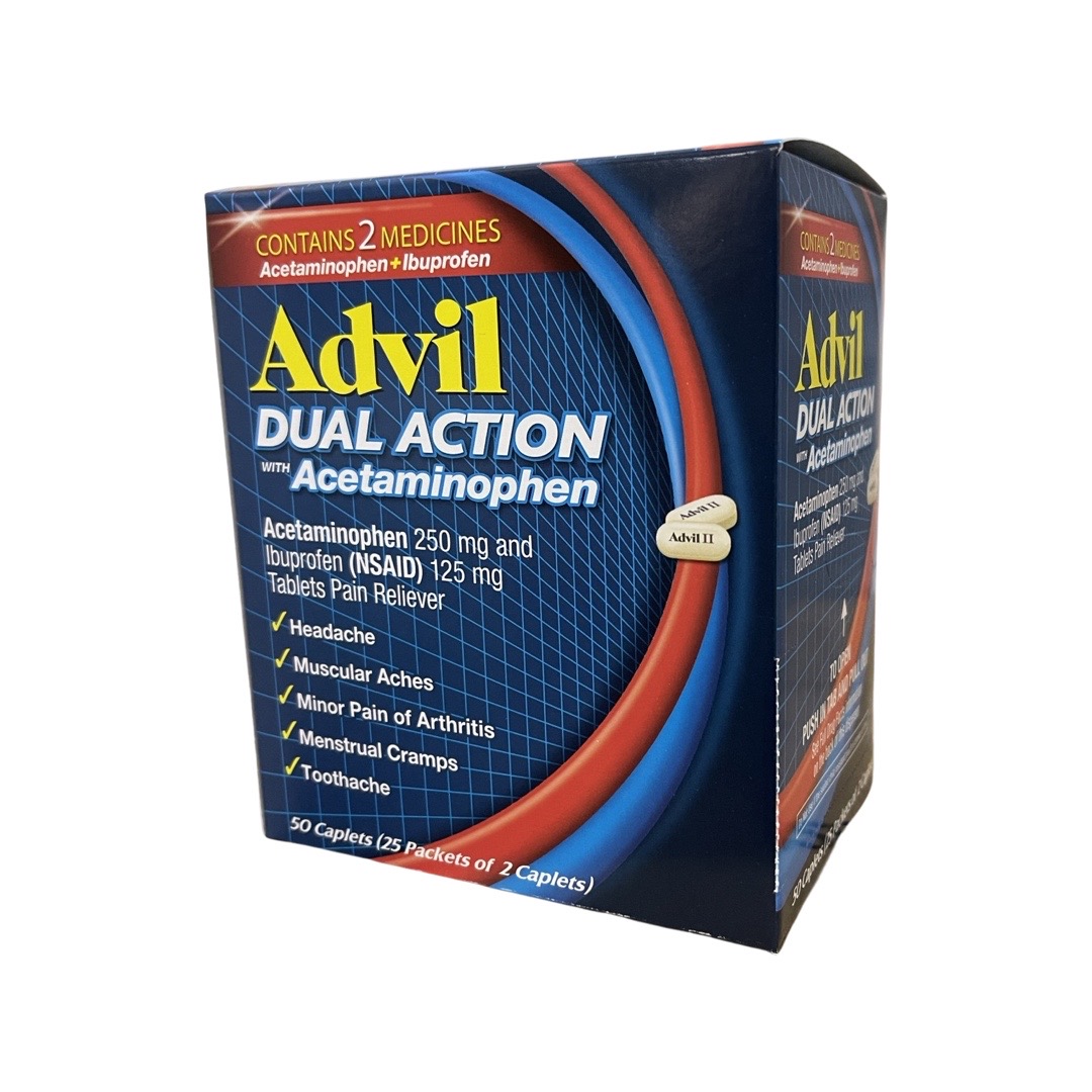 Advil Dual Action w/ Acetaminophen 250mg 25/2ct