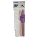 NUVALU EYEBROW RAZOR FOLDABLE 2 PCS