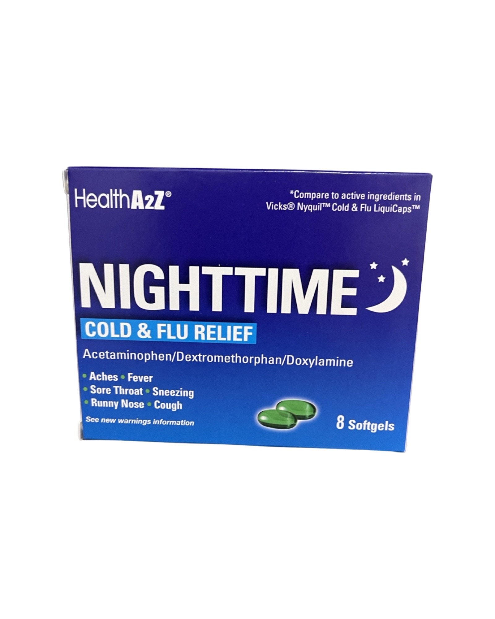A2Z Nighttime Cold & Flu Relief 8ct