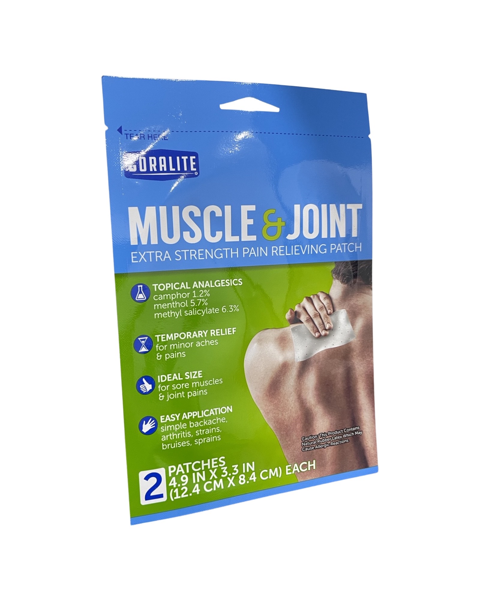 CORALITE MUSCLE & JOINT PAIN RELIEF PATCH 2 CT