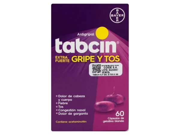 Tabcin Gripe y tos Gel Caps 60ct