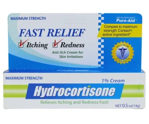 PURE-AID HYDROCORTISONE ITCH CREAM  0.5oz