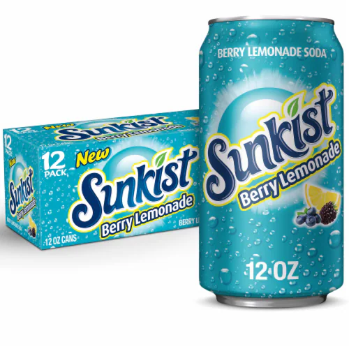Sunkist Soft Drink 12/12 oz  Berry Lemonade
