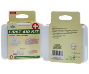 First Aid Kit in Plastic Case