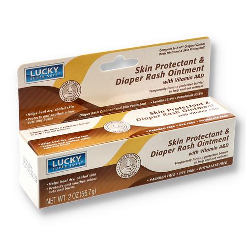 LUCKY SKIN PROTECTANT & DIAPER RASH OINTMENT W/VITAMIN A&D