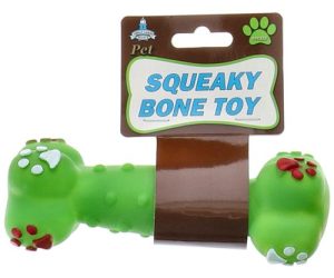 Vinyl Squeek Bone Toy
