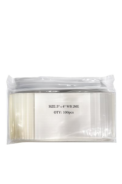 zip lock bag 2ml white block 3 x 4 100/pk