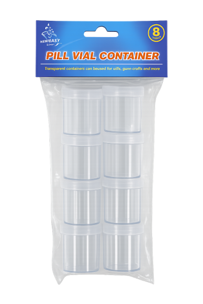 8 PACK PILL CONTAINER CUPS