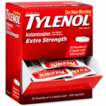TYLENOL CAPLETS EXTRA STRENGTH DISPLAY BOX 50/2's