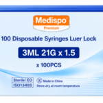 3ML Syringe with Needle 21G x 1 1/2 x 100
