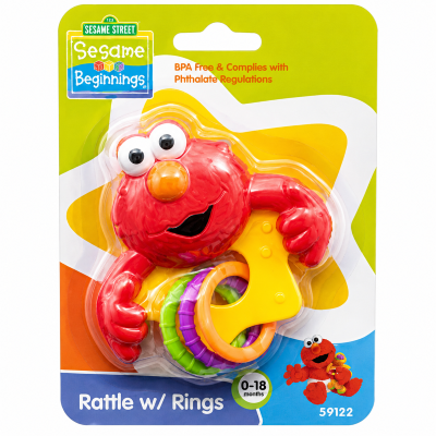 BABY RATTLE SESAME STREET #S9122