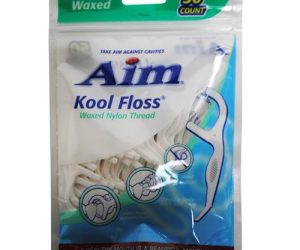 AIM FLOSSETTES 50CT WAXED