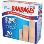 Bandage Strip Assorted 70ct