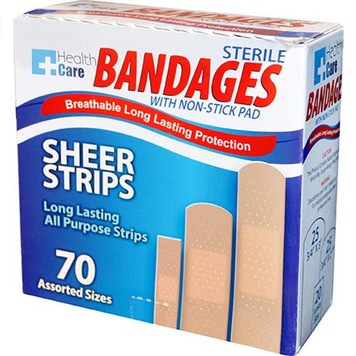 Bandage Strip Assorted 70ct
