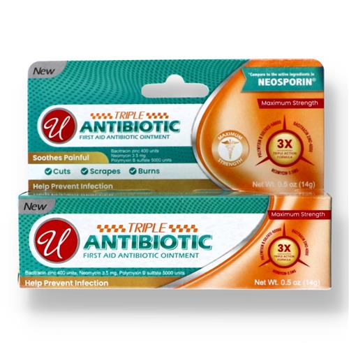 TRIPLE ANTIBIOTIC FIRST AID OINTMENT .5 oz U brand