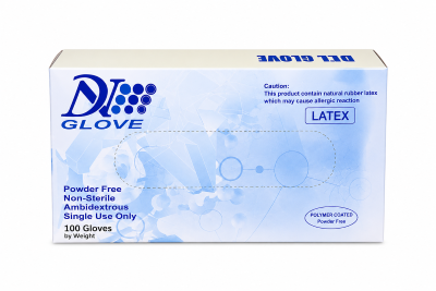 5 MIL, DN Powder Free Latex Gloves, M