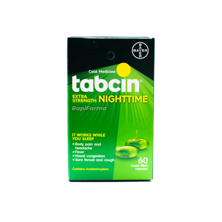 Tabcin Extra Fuerte Noche Gel Caps 60ct
