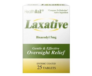 A2Z Bisacodyl 25ct Laxative tablets  April/2027