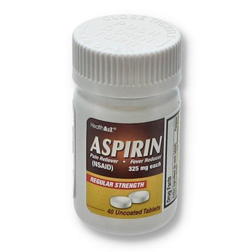 A2Z Aspirin 325mg x 40ct uncoated May/2026