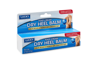 LUCKY DRY HEEL BALM FOOT CREAM 2 OZ
