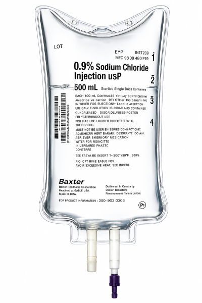 Normal Saline .9% 500 ml.