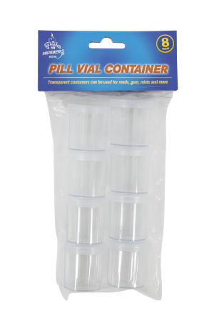 8 PACK PILL CONTAINER CUPS