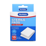 NUVALU GAUZE PADS 2IN X 2IN 15PC STERILE