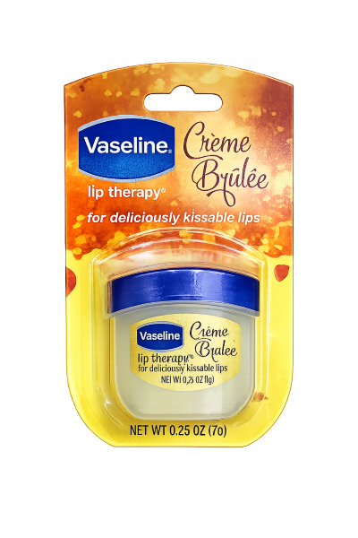VASELINE LIP THERAPY CREME BRULEE .25OZ JAR
