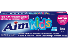 AIM KIDS GEL TOOTHPASTE MEGA BUBBLE BERRY 4.4 OZ